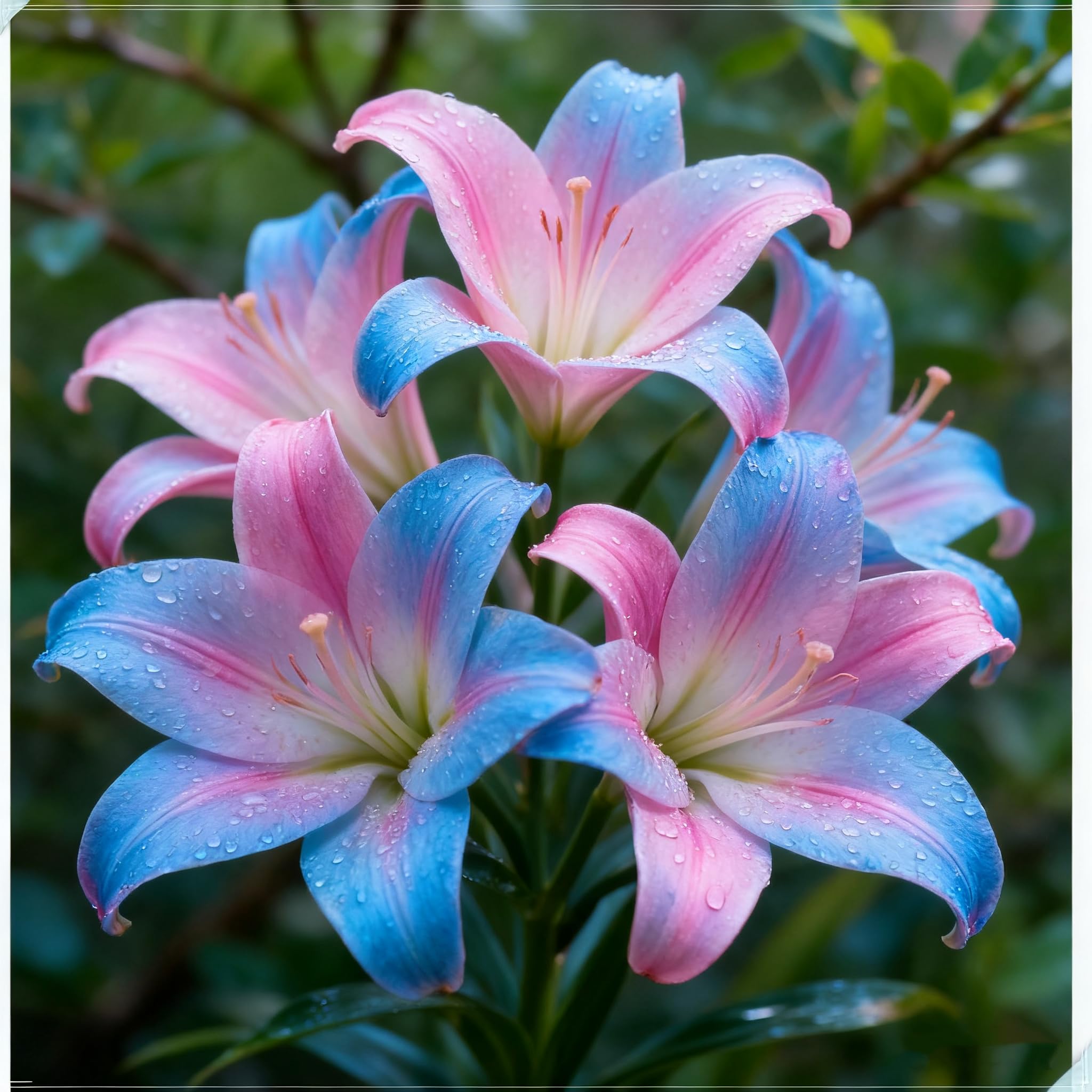 Perennial Lily Plants- Fragrant & Rare Beautiful Lily Bulbs- Ideal for Rockeries、Borders、Indoor & Outdoor Excellent Displays-2bulbs-G