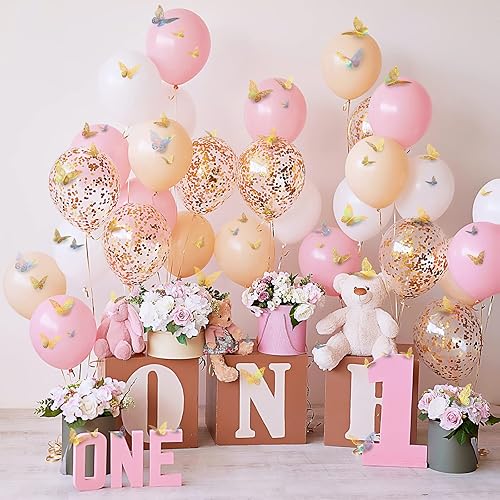 Miniatura 5 de 24 calcomanías de mariposa 3D extraíbles para decoración de pared, calcomanías de mariposa monarca para niñas, niños, decoración de dormitorio,