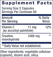 Vista 3 de Life Extension Cápsulas de creatina, monohidrato de creatina, promueve la fuerza, músculo magro, resistencia saludable, sin OMG, sin gluten, 120