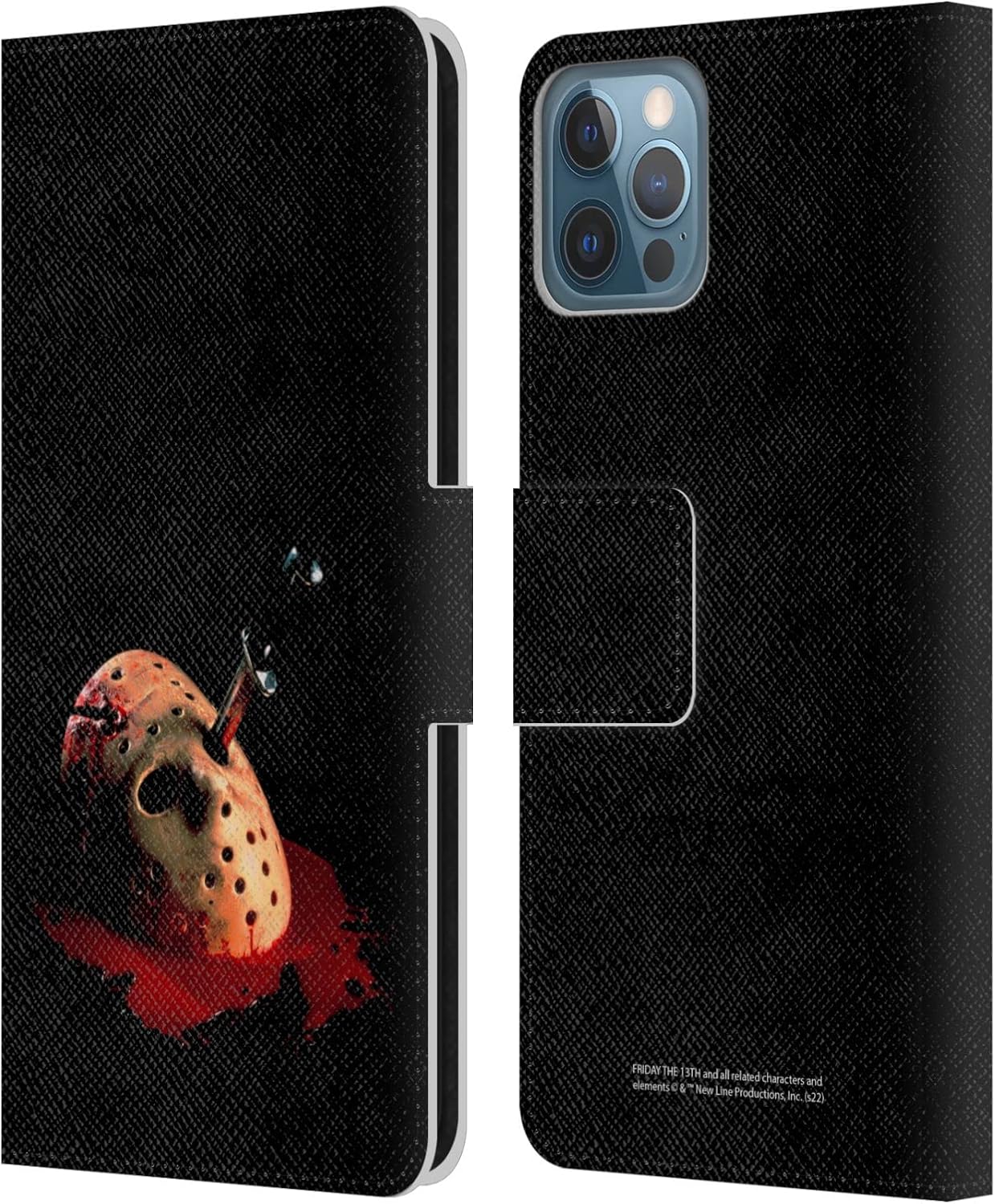 Head Case Designs Officially Licensed Friday The 13th: The Final Chapter Poster Key Art Leather Wallet Case Compatible with Apple iPhone 12 / iPhone 12 Pro