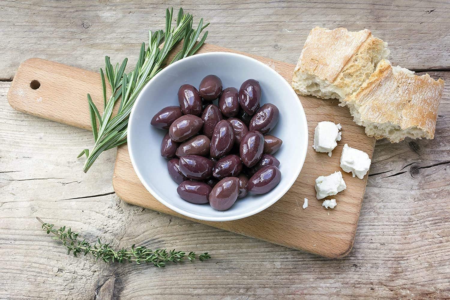 Jordan Olivenöl - Kalamata Oliven ohne Kern - geschnitten - Eimer 5 Kg