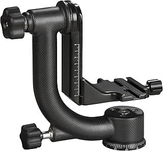 Movo GH800 Carbon Fiber Professional Gimbal Tripod Head with Arca-Swiss Quick-Release Plate - for Outdoor Bird/Wildlife Photography