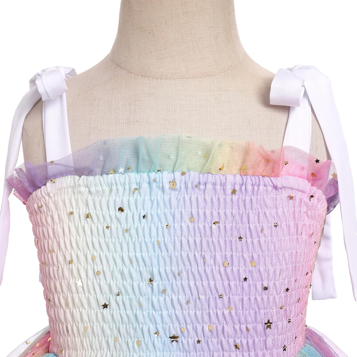 IBTOM CASTLE Baby Girls Tutu Dress Sleeveless Backless Princess Tulle Birthday Party Dresses Sequin Ruffle Summer Sundress - Image 4