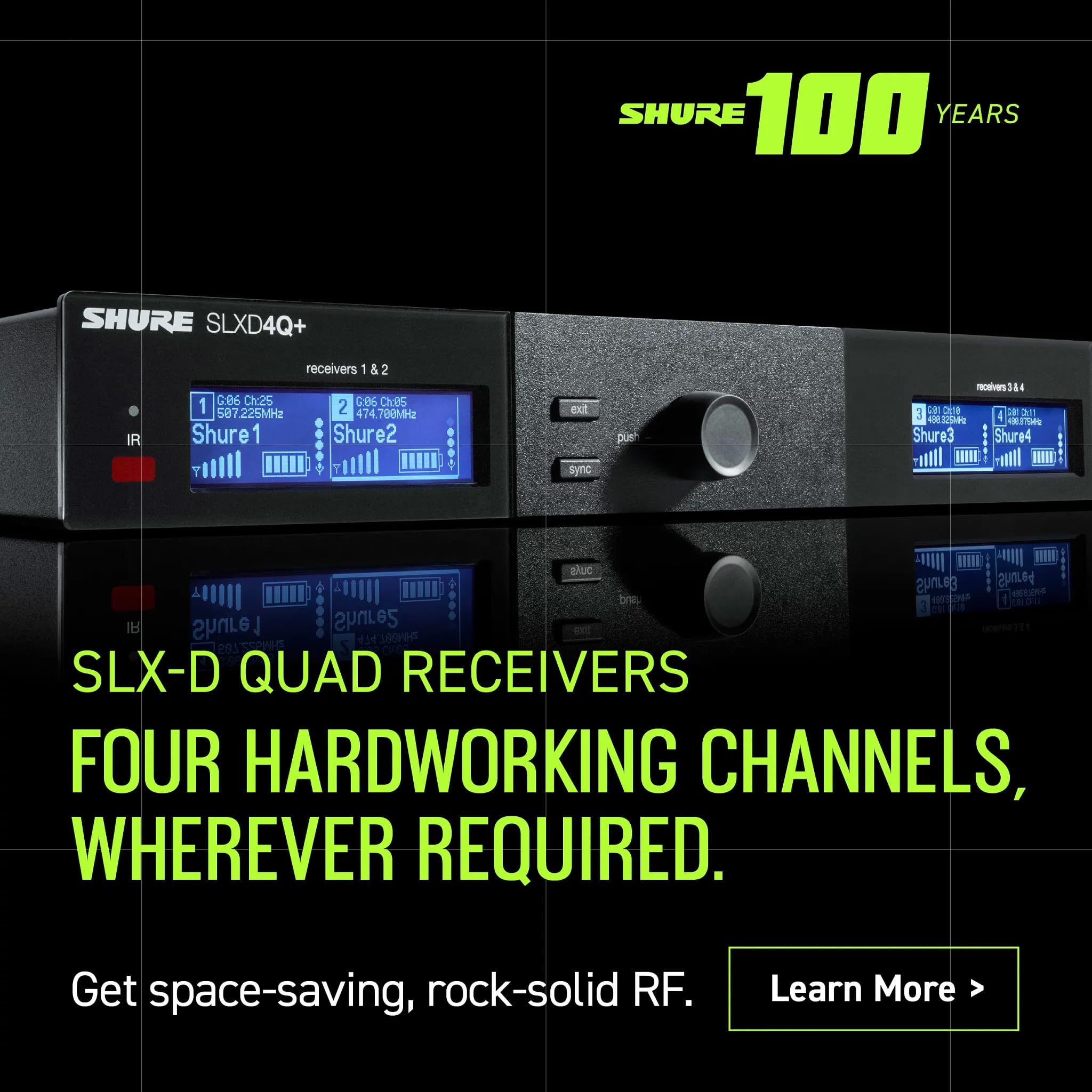 Amazon.com: Shure SLX-D Digital Wireless Quad Receiver - 24-Bit