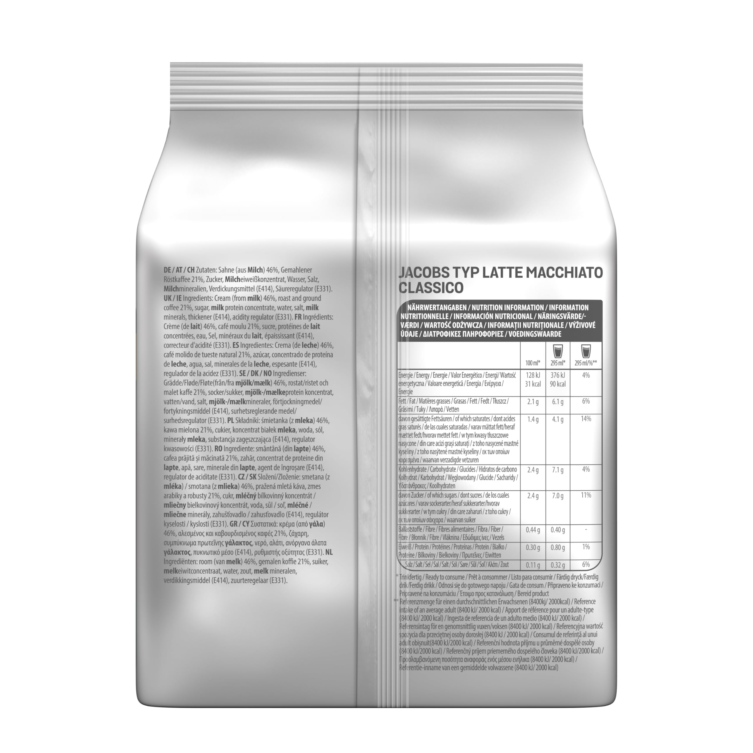 Tassimo Kapseln Jacobs Typ Latte Macchiato Classico, 5 x 8 Pads, 40 Kaffeekapseln