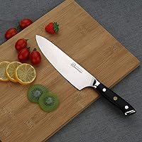 Vista 6 de Qin Dynasty Series Chef Knife Pro Kitchen Knife 8 Inch Chef's knife High Carbon Damascus Steel Sharp paring knife with Ergonomic Handle Damascus 8