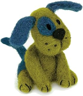 Dimensions Green Puppy Felt Animals Needle Felting Kit, 3'' x 2.5''