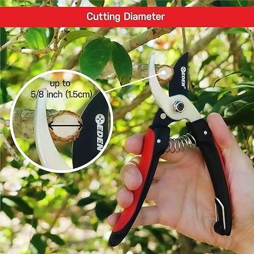 Miniatura 4 de Eden 39005 Tijeras de podar de derivación, diámetro de corte de 58 pulgadas para tallos y ramas