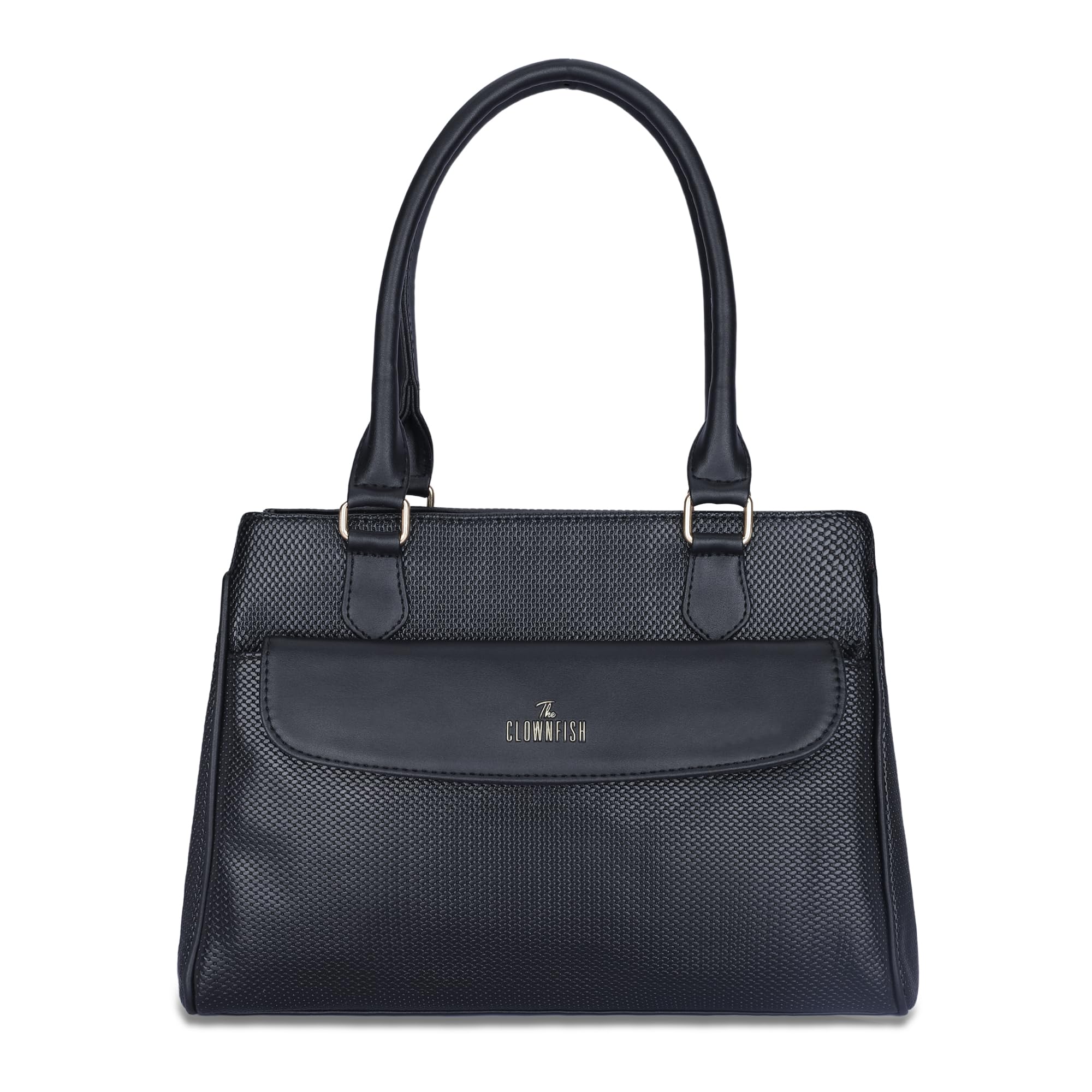 Prudence Faux Leather Handbag for Women Office Bag Ladies Shoulder Bag Tote For Women College Girls with Front Flap Pocket-image-48