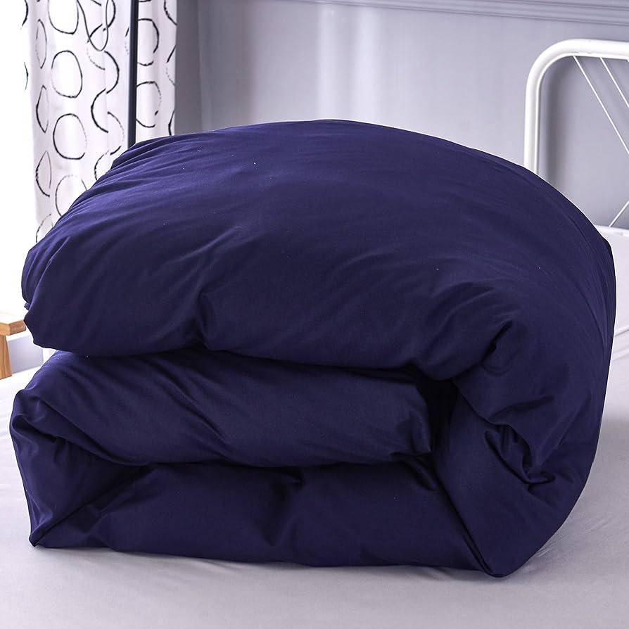 【✨新品✨】 掛け布団カバー セミダブル 170×210cm ネイビー 暖かい