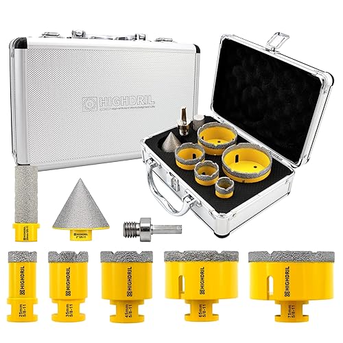 Kit de brocas de diamante con 58-11 para azulejos de porcelana, porcelana, ladrillo de mármol, ladrillo de mármol, hormigón, sierra de agujero