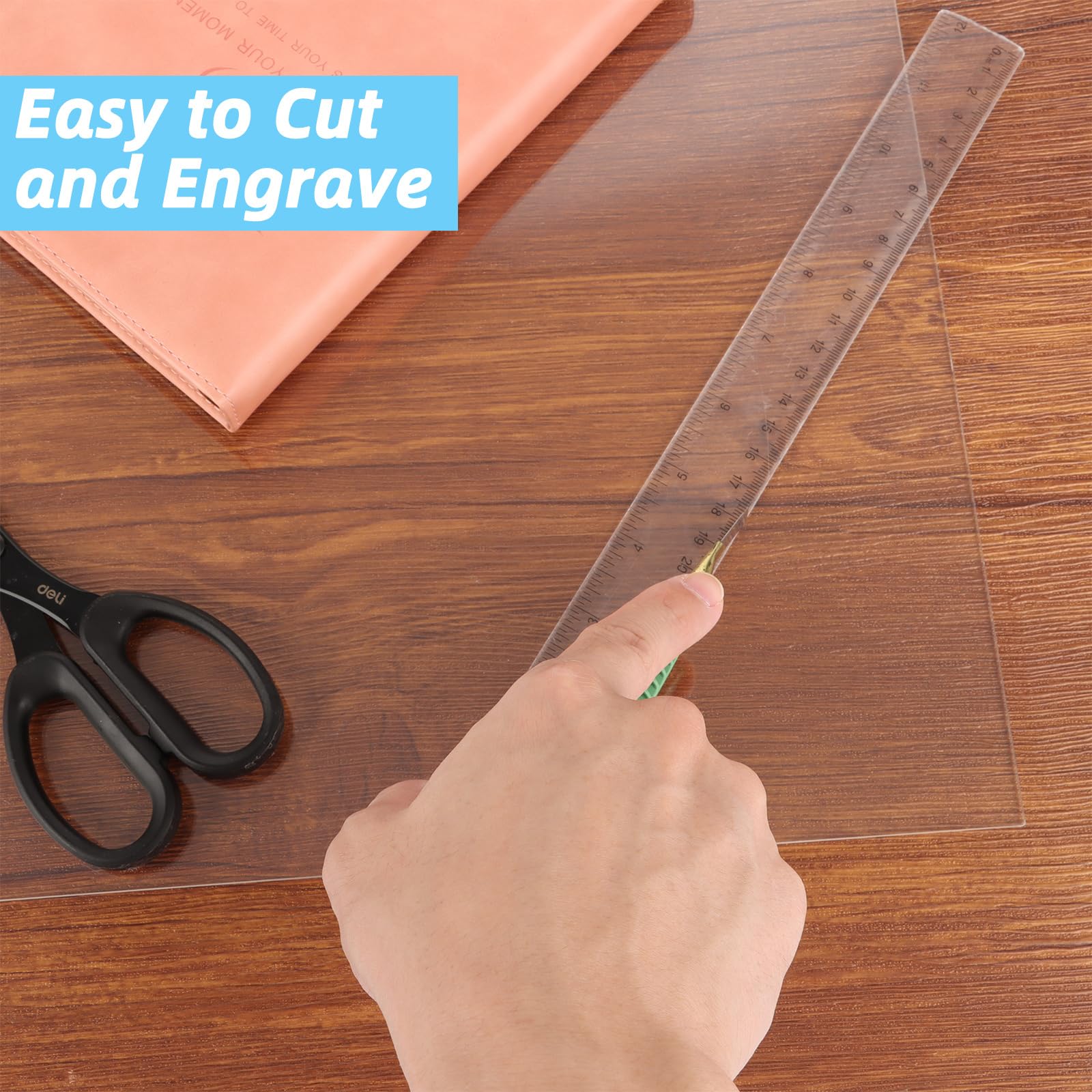 10 Fogli In Plexiglass Trasparente 1mm - Per Fai Da Te, Cornici E Decorazioni | 10x15 Cm - Foto 3