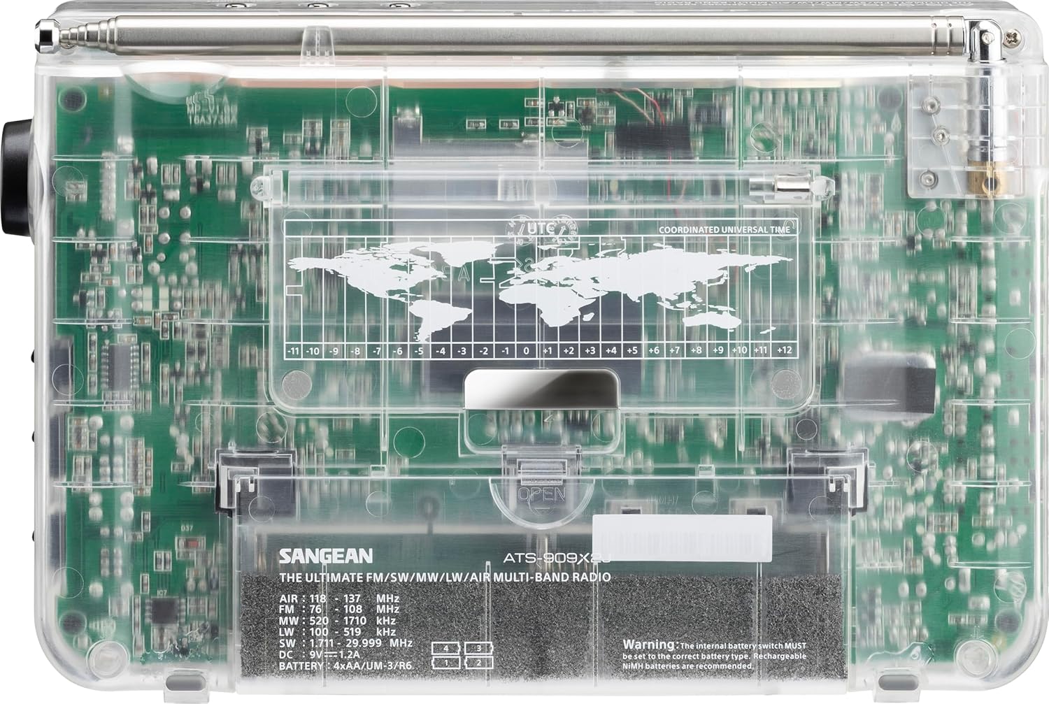 【国内正規品】Sangean ATS-909X2J・FM/SW/MW/LW/Airマルチバンドラジオ クリア、短波ラジオ,