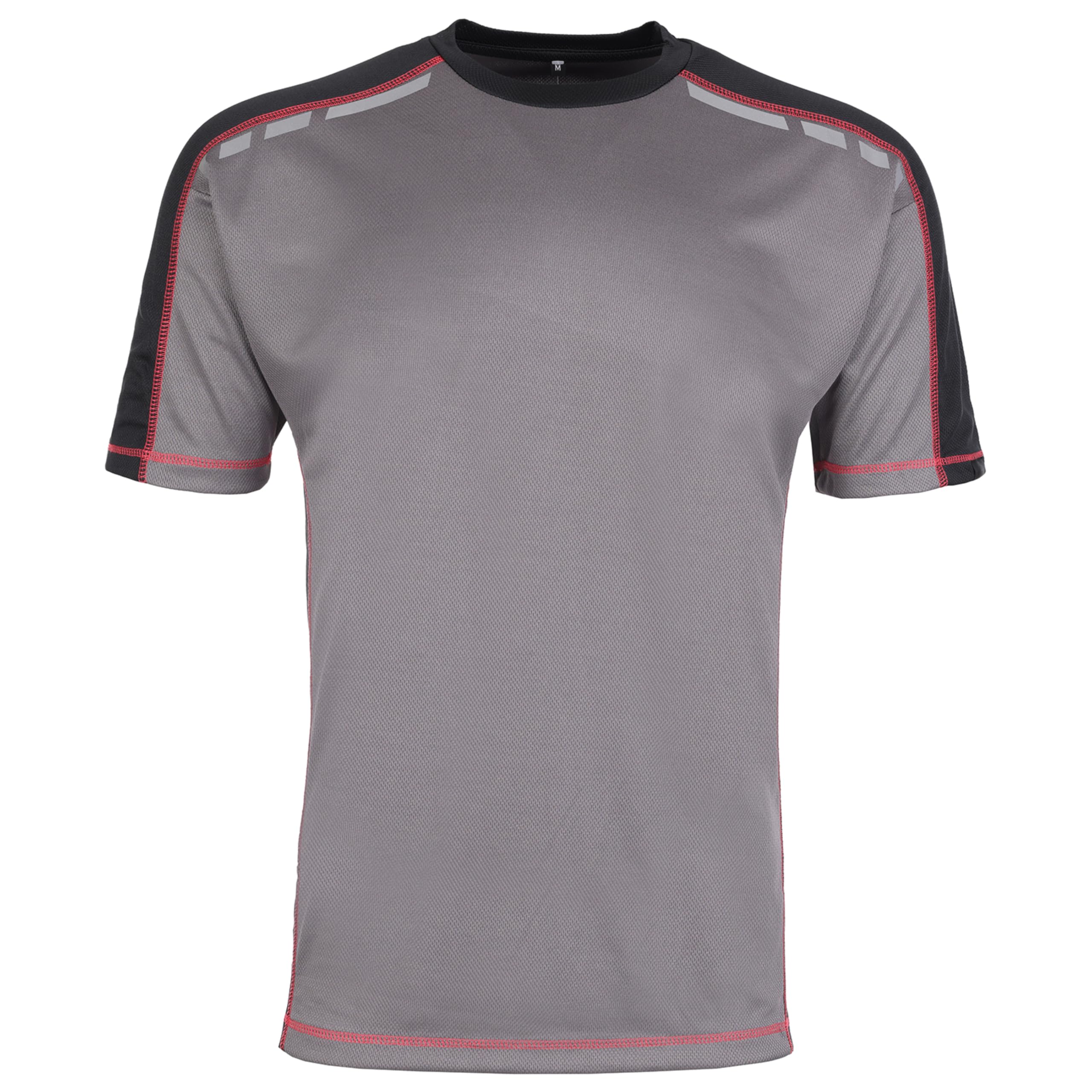 Elite T-Shirt - 100% Polyester - Lightweight, Breathable & Moisture-Wicking - Quick-Drying, Easy-Care Fabric with Reflective Print - Ideal for Work