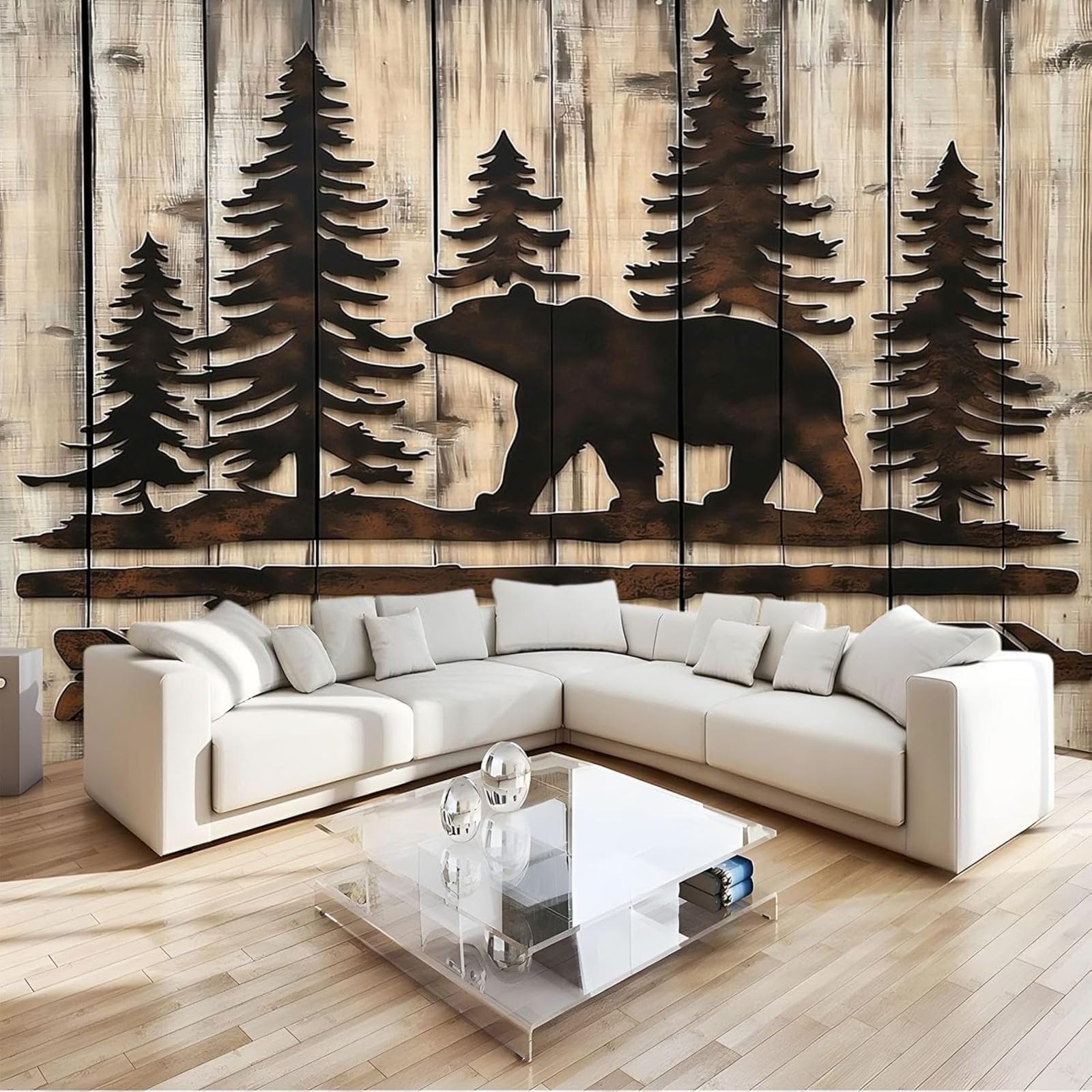 hgjdjhnf Animal Wall Mural Pine Koala Wall Mural 3D Non-Woven Wall Covering Decor for Studio Living Room Restaurant Cafe 350cm x 256cm