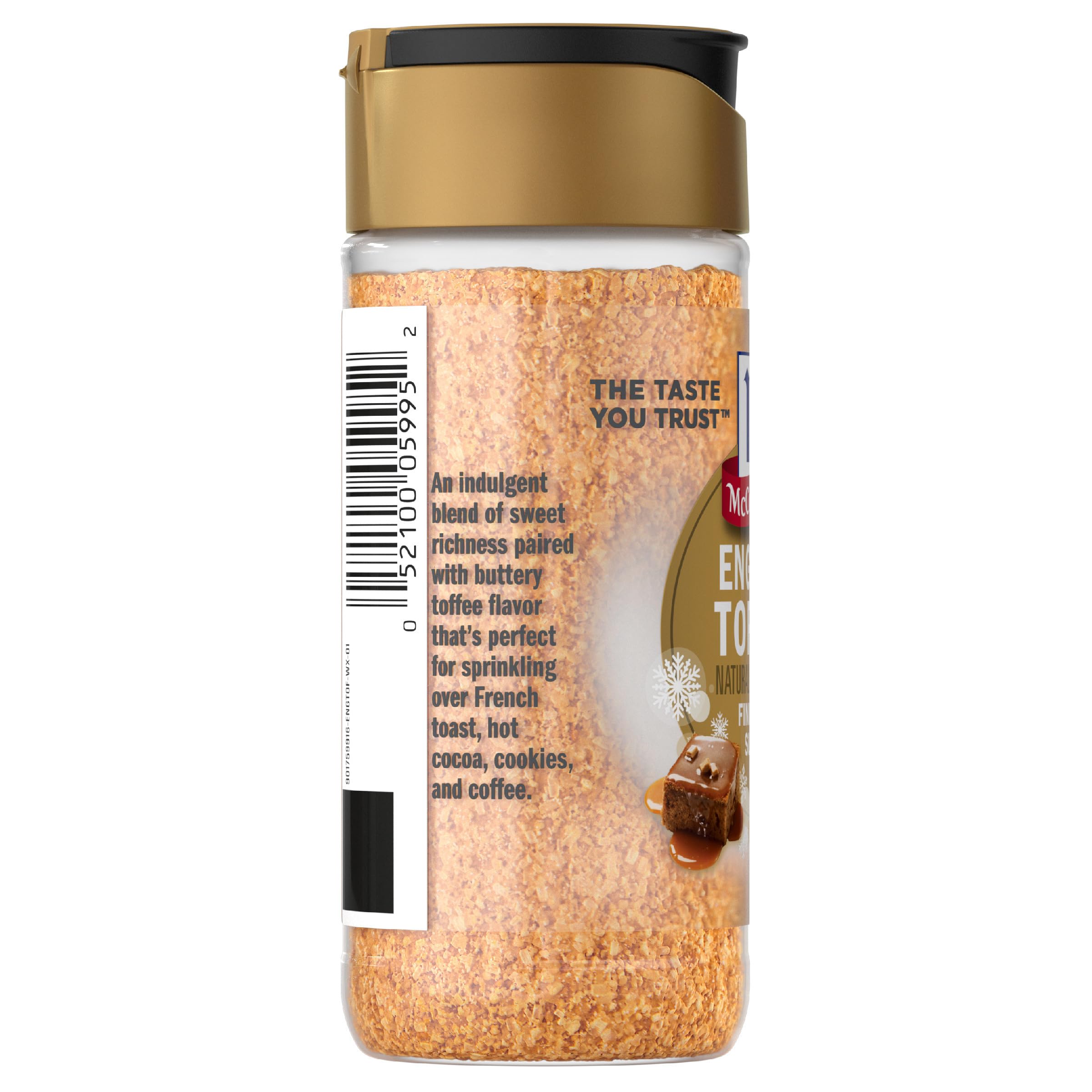 McCormick Finishing Sugar English Toffee Limited Edition Rich Buttery Sweetness for Hot Chocolate Cookies Cake Pie Cocktails and — view 22