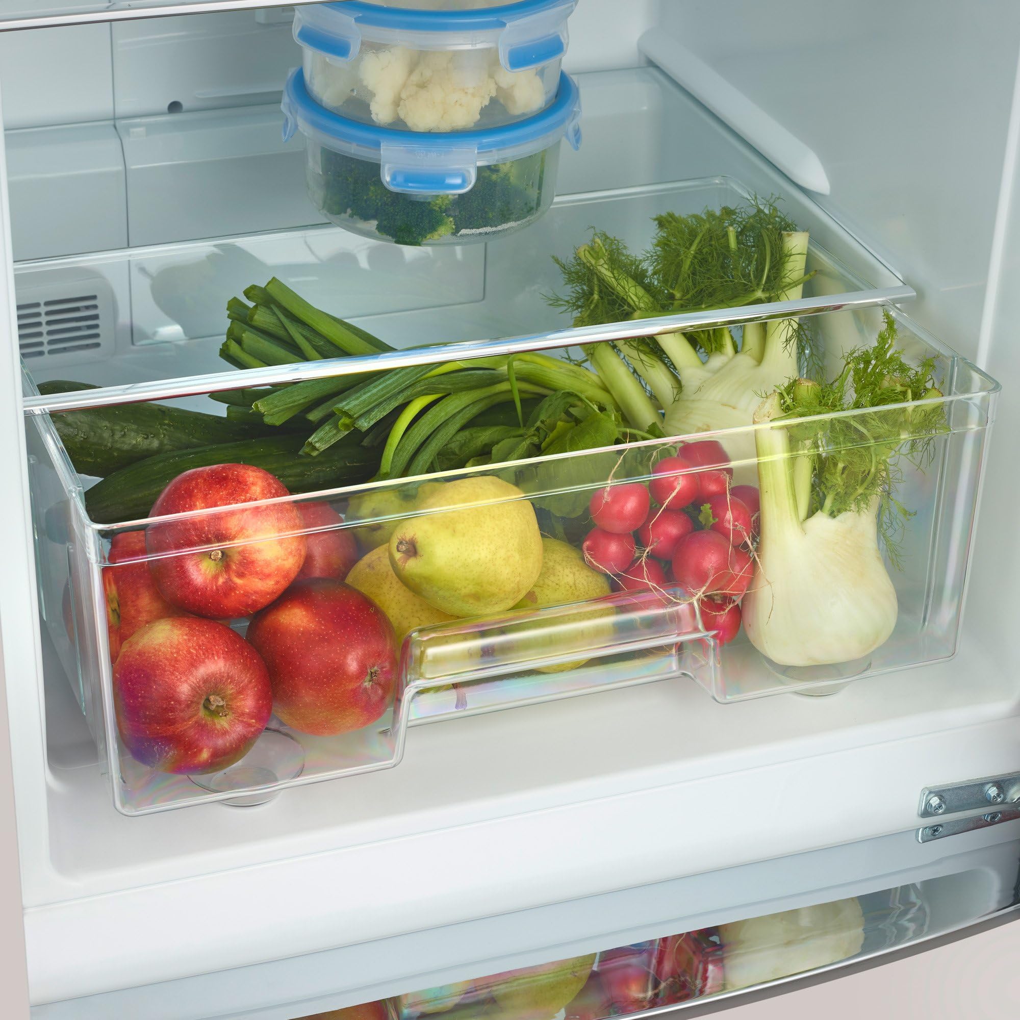 Frigorifero Combinato SEVERIN No Frost 315L - Classe E, Retro Crema, Con Veggibox E Congelatore 90L - Foto 10