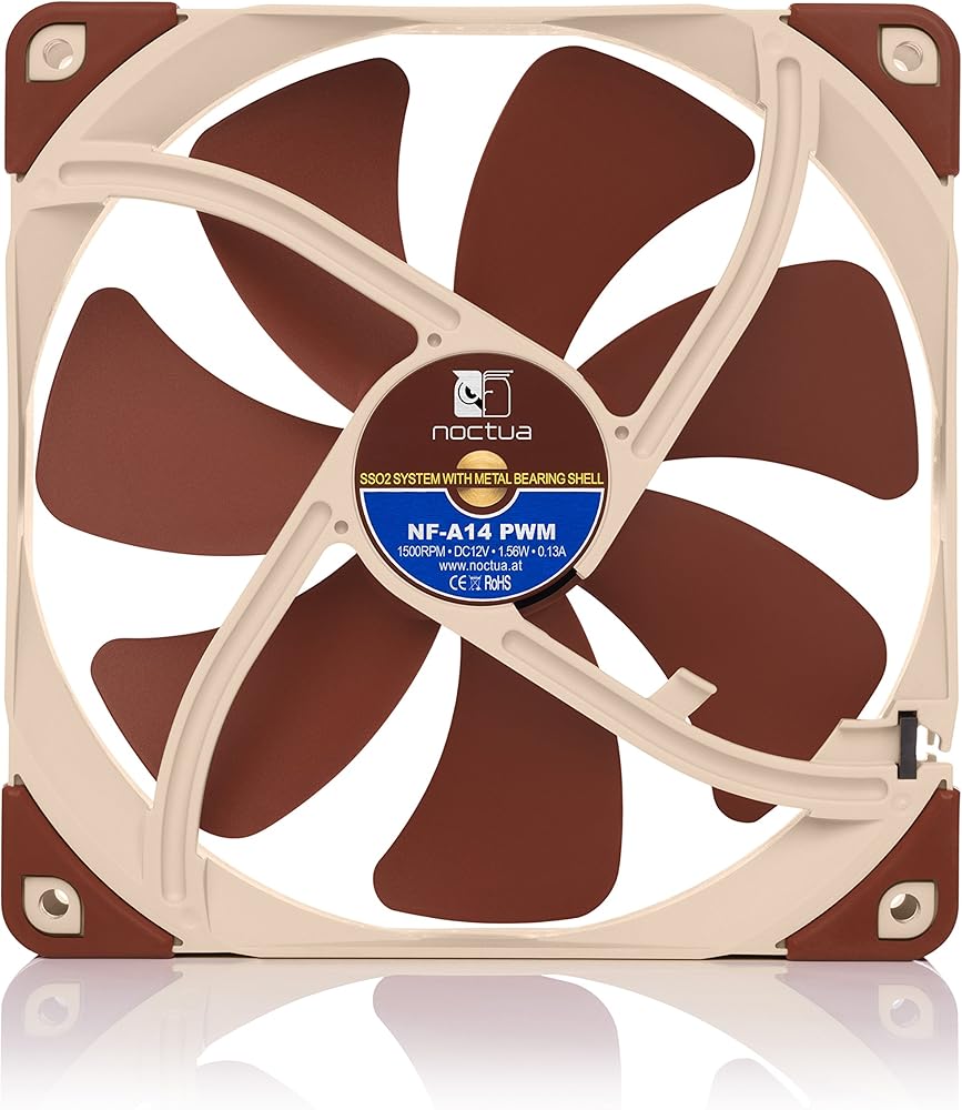 Noctua NF-A14 PWM, Premium Quiet Fan, 4-Pin thumbnail 3