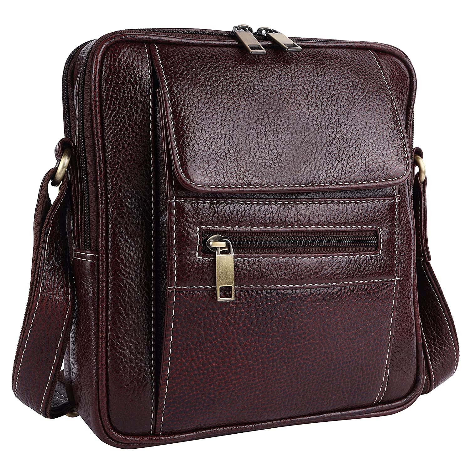 SUNLEXA- Real Leather Crossbody Bags for Women Travel Purse Crossover Long Over the Shoulder Sling Womens Purses