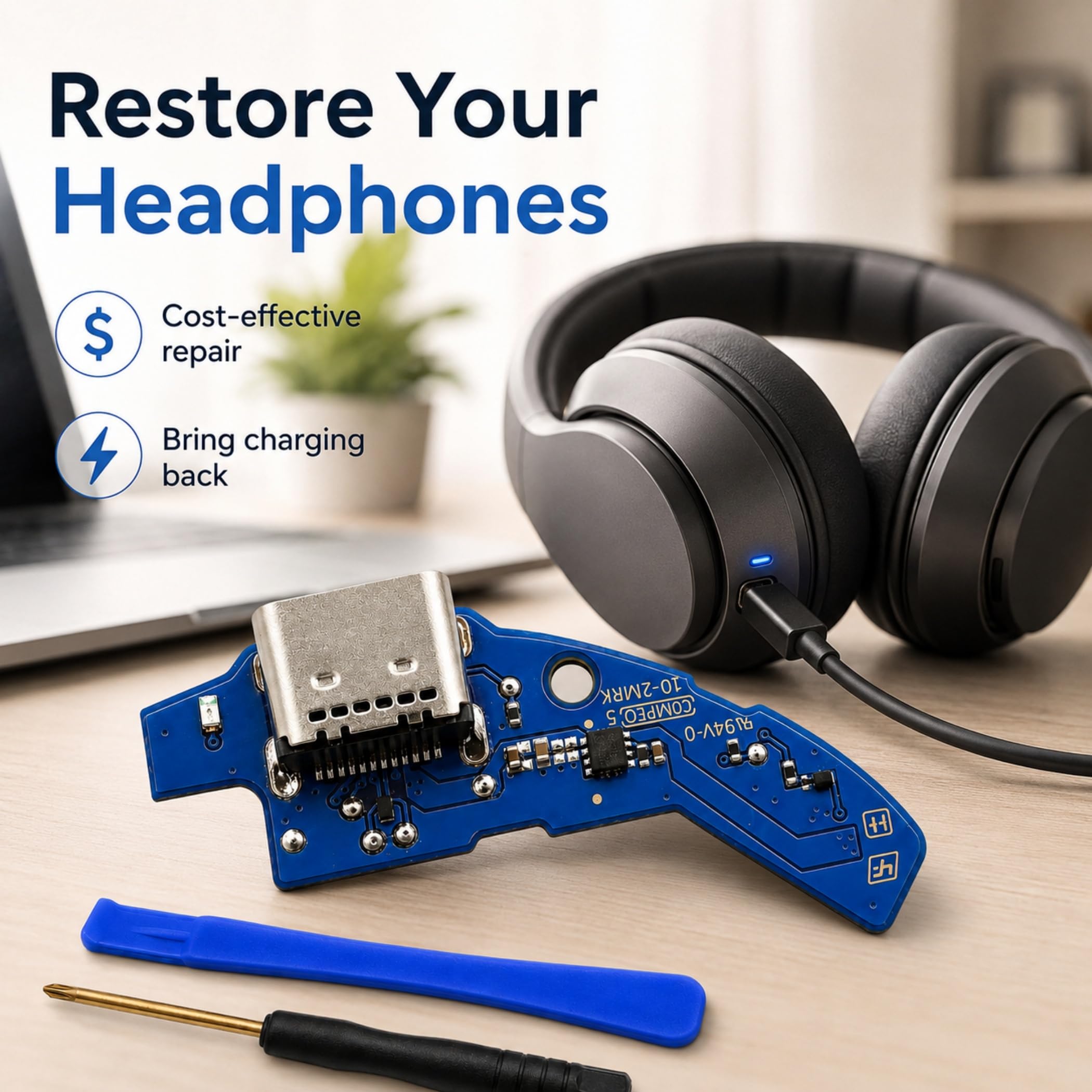 Amazon | Sony WH-1000XM4 WH1000XM4 WH1000XM4用USB C充電ポート交換