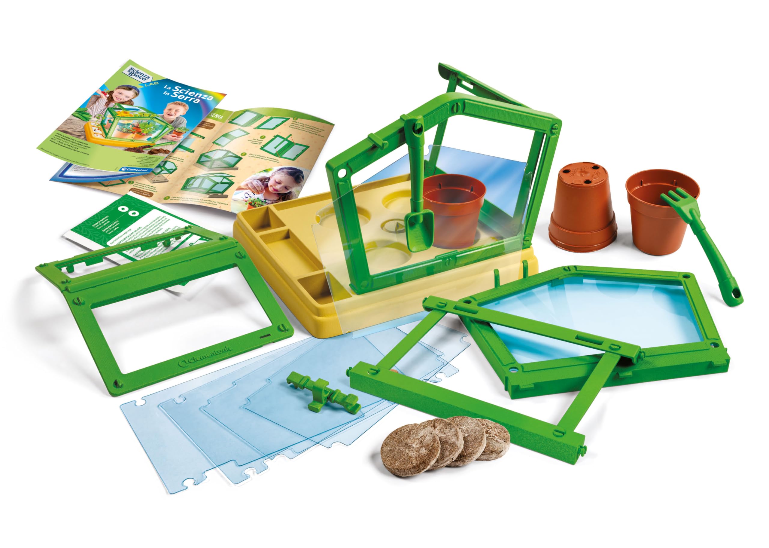 Clementoni Scienza E Gioco Lab – Serra Botanica Per Bambini 7+, Kit Coltivazione Con Semi Biologici, Made In Italy
