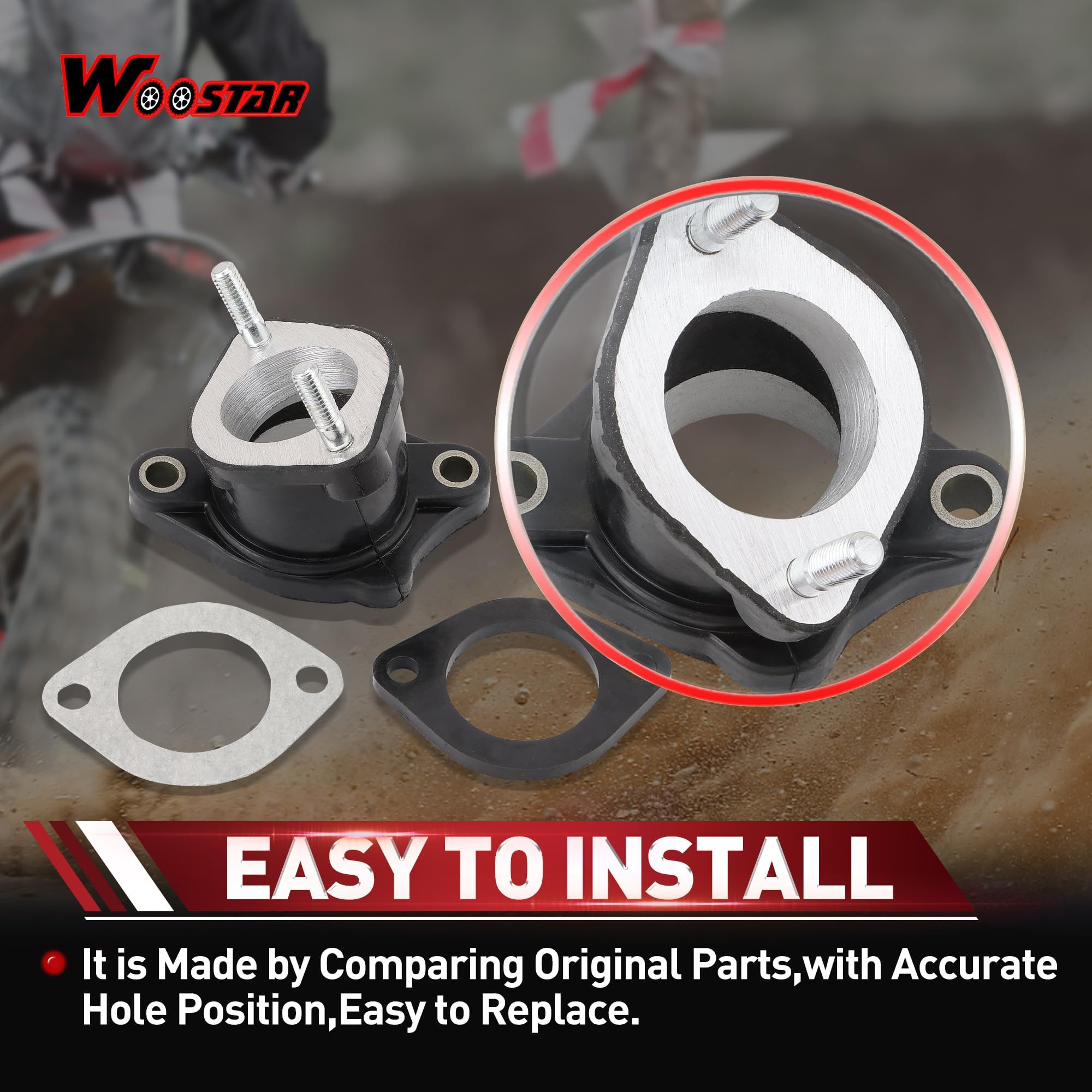 SOAJEE 27mm Intake Manifold For CG 125cc 150cc 200cc 250cc Vertical Engine ATV Go Kart Quad