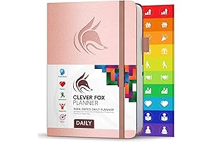 2019 Hourly & To-Do List Rose Gold Undated Daily Planner