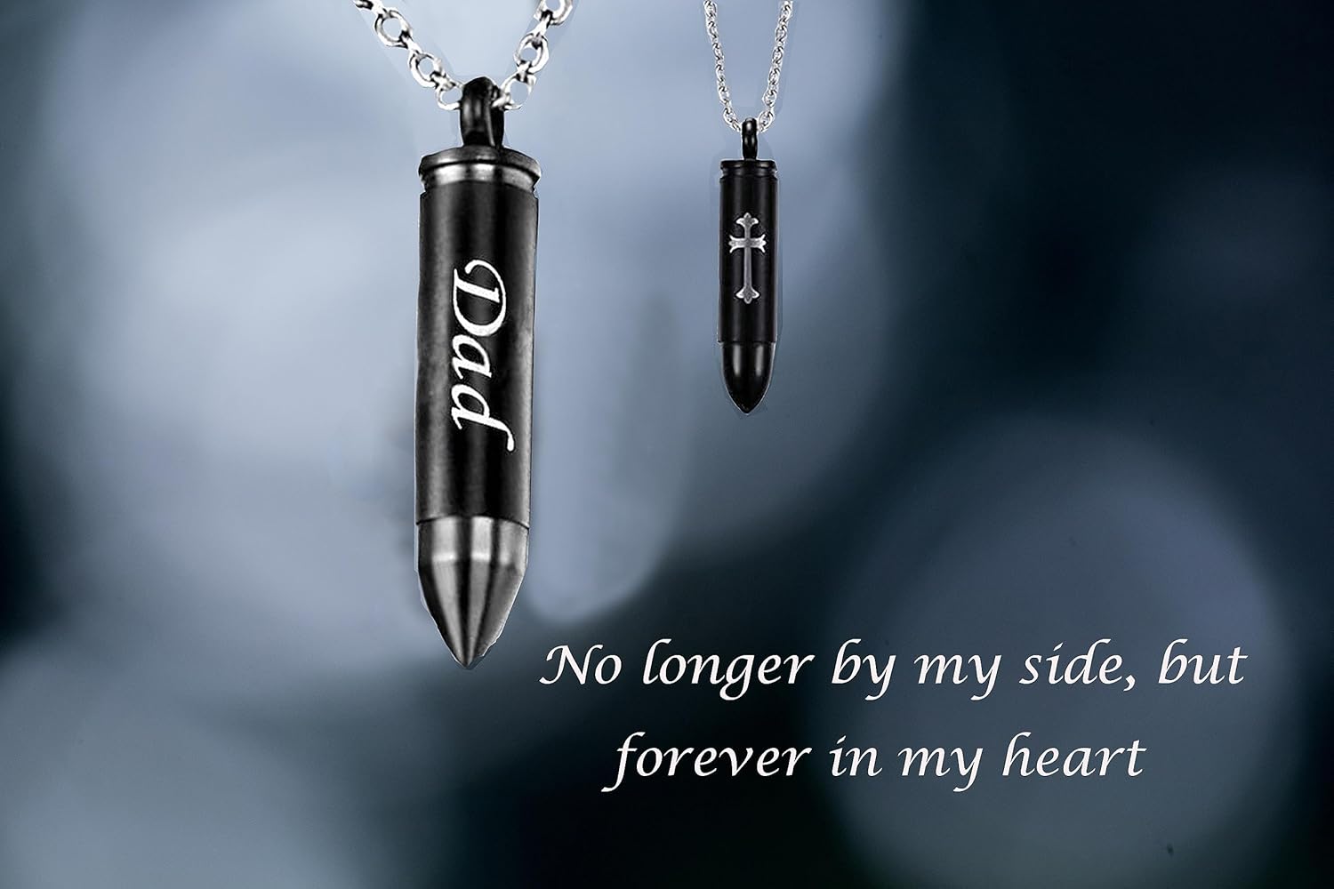 Celtic Cross Bullet Urn Necklaces for Ashes Cremation Jewelry Keepsake Memorial Pendant - Image 5