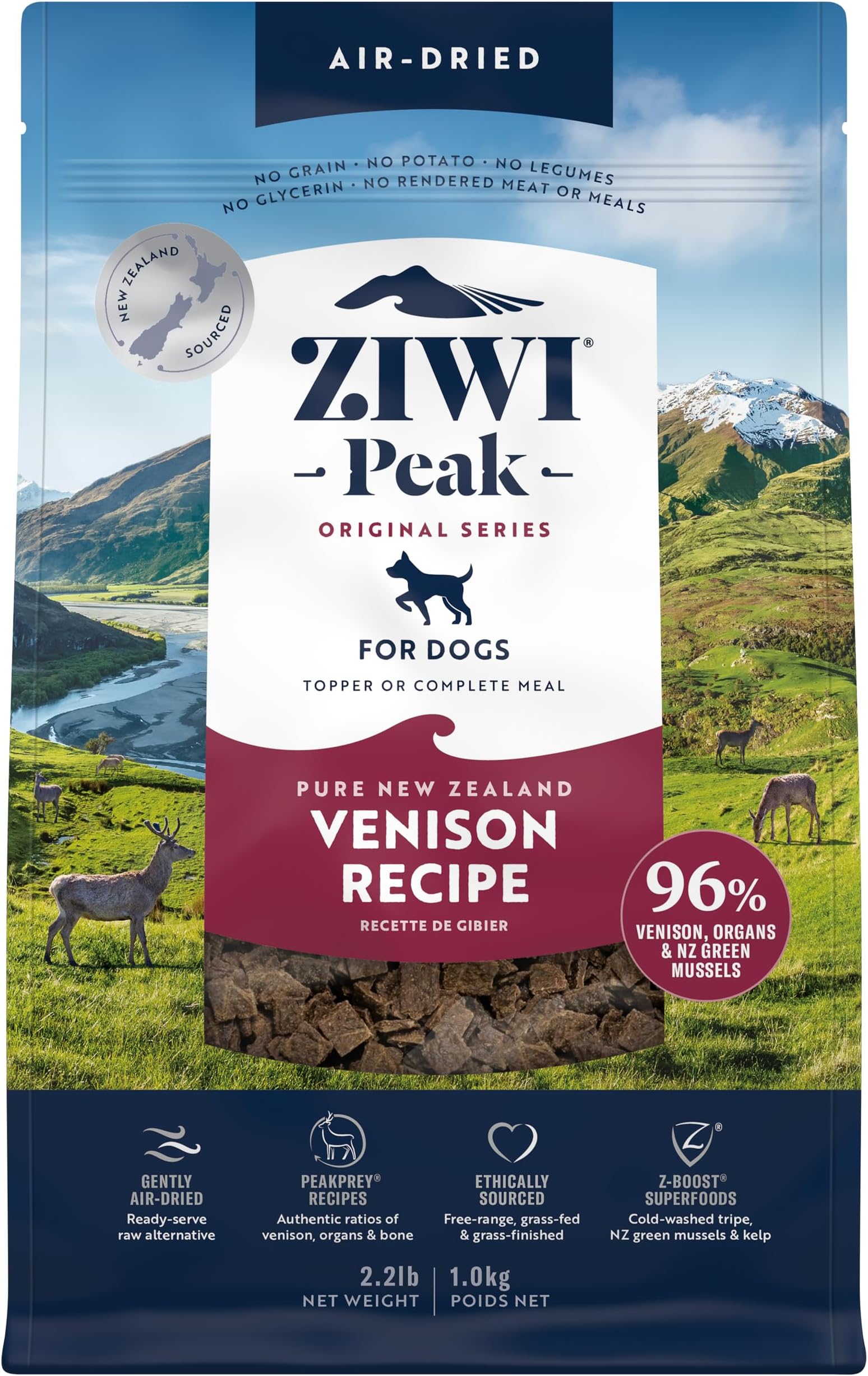 Ziwipeak Dog Dry Food Venison 1Kg