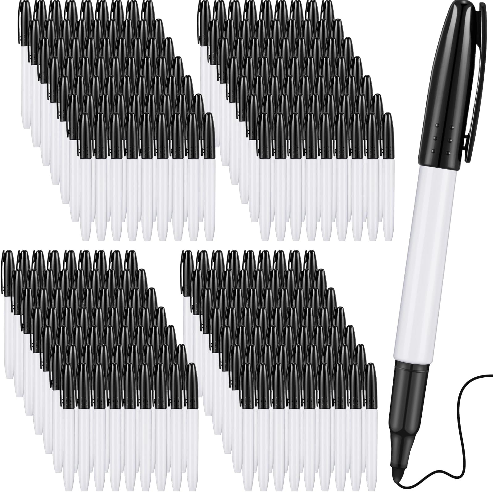 Cloudriver Dry Erase Markers Ulta Fine Tip, 72 Pack Black - View #3