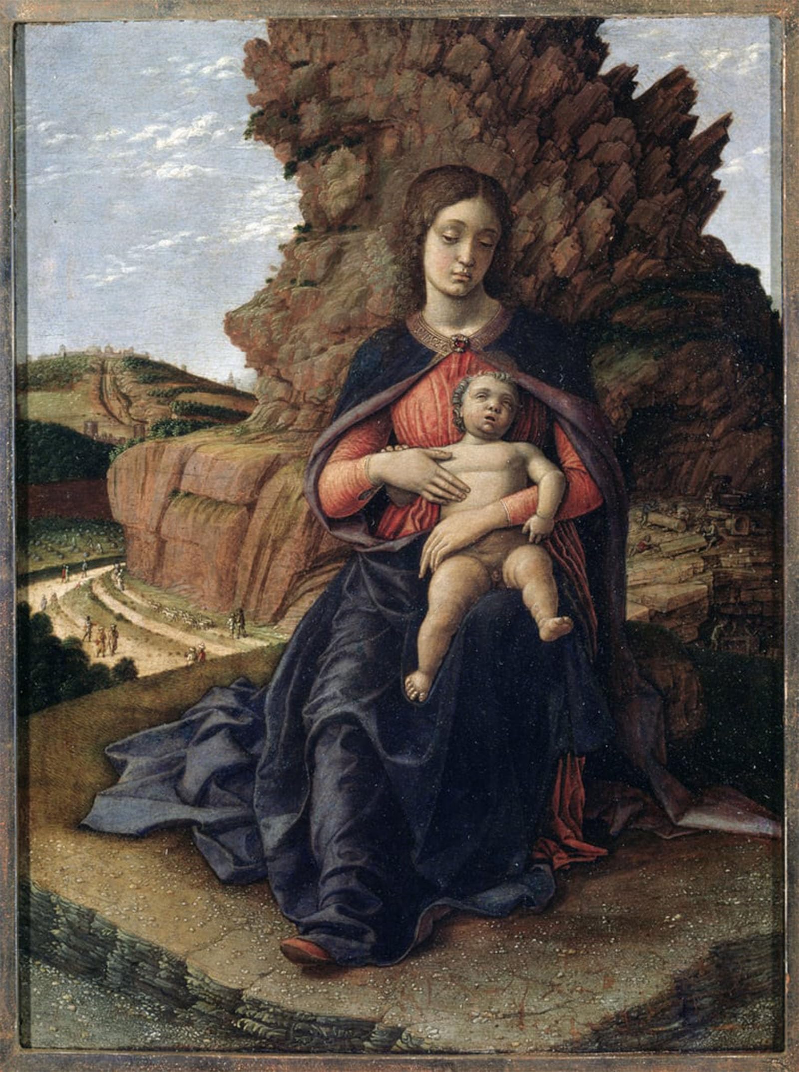 SERENDIPITP Vintage Wall Art Canvas Nordic Poster Canvas Print Picture Lady of the Caves by Andrea Mantegna Wall Art Poster for Home Decor 60x90cm