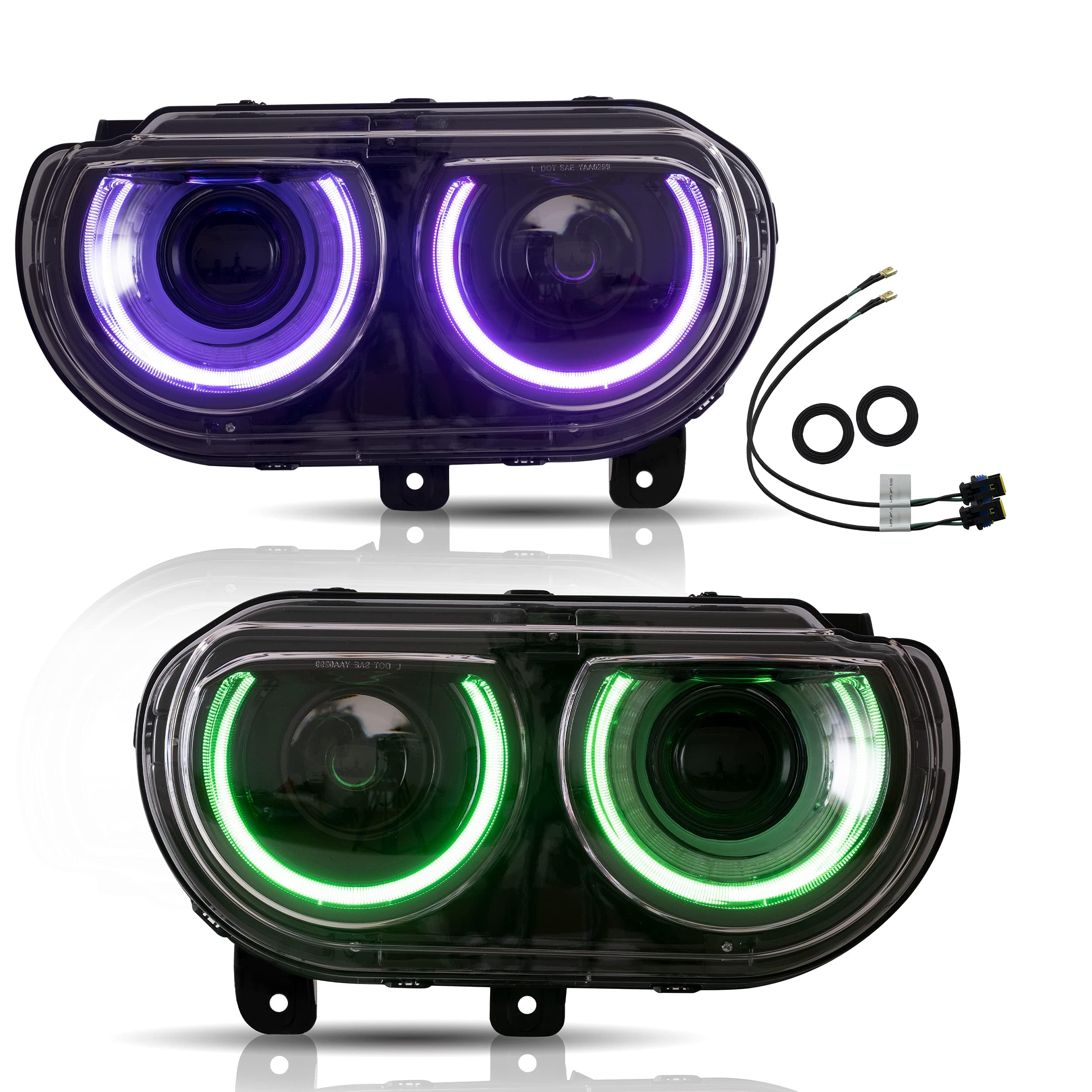VLAND Multicolor Headlights (08–14)