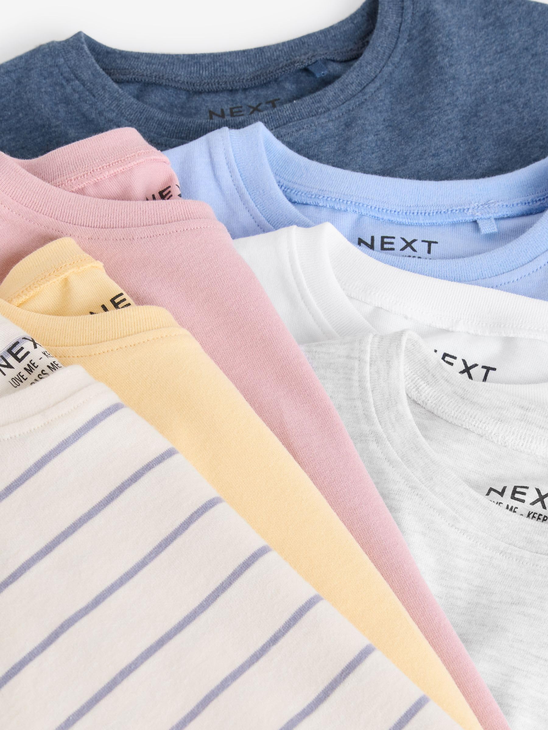 NEXT Mädchen 7er-Pack Langarmshirts 62-122