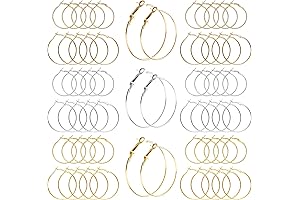 Hypoallergenic Stainless Steel Hoop Earring Findings for Jewelry Making