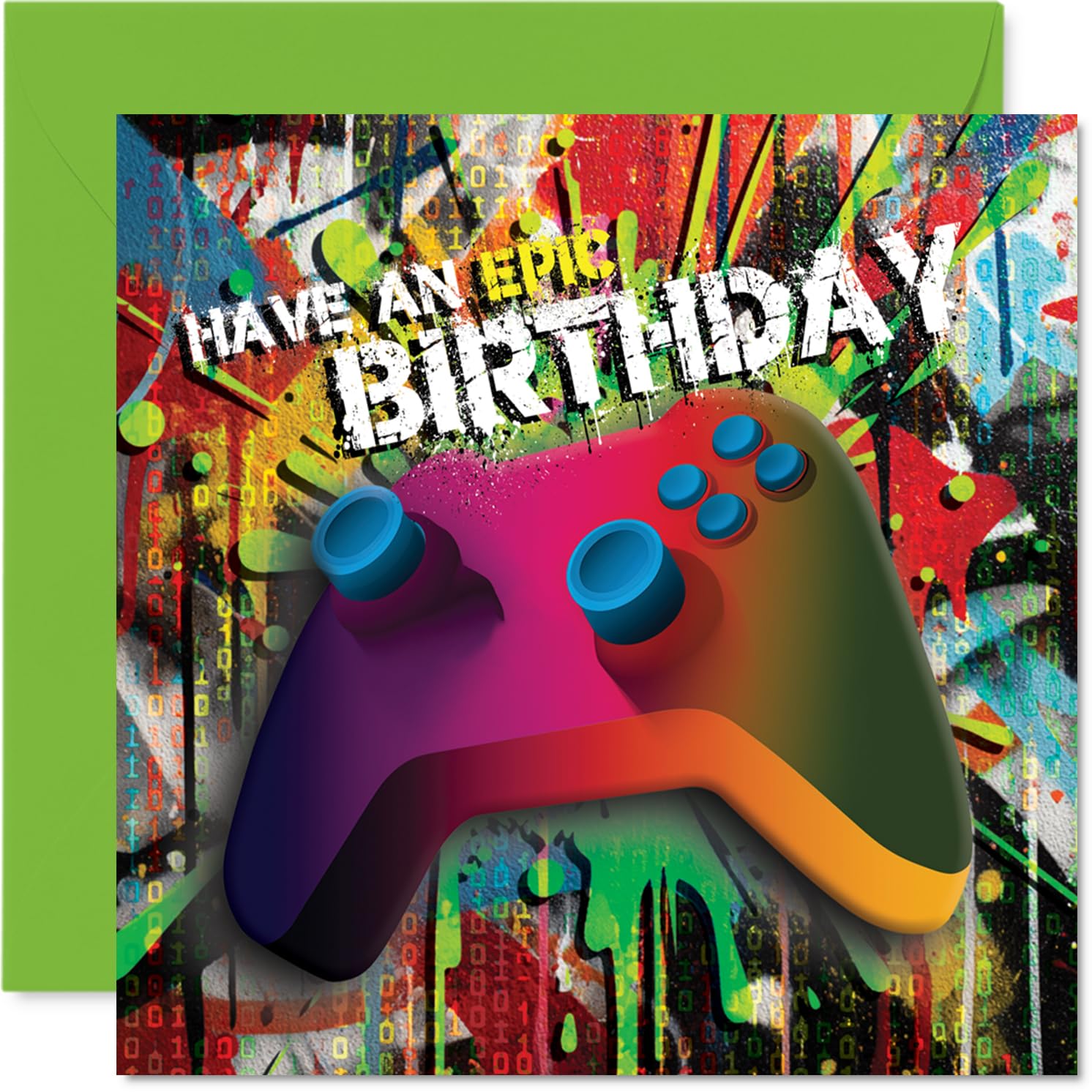 Playful Birthday Card, Level Up Their Big Day