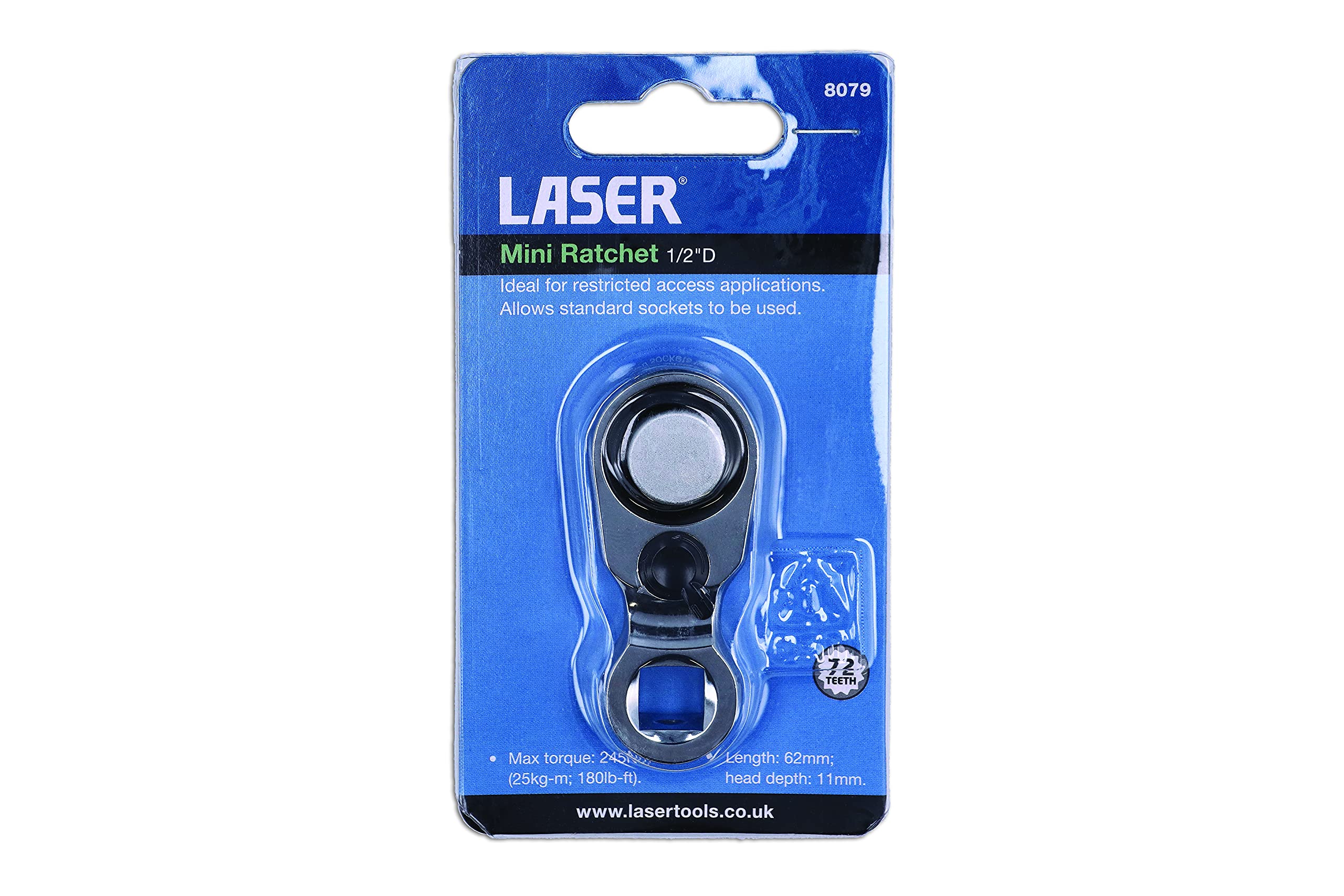 Laser 8079 Mini Ratchet 1/2" D