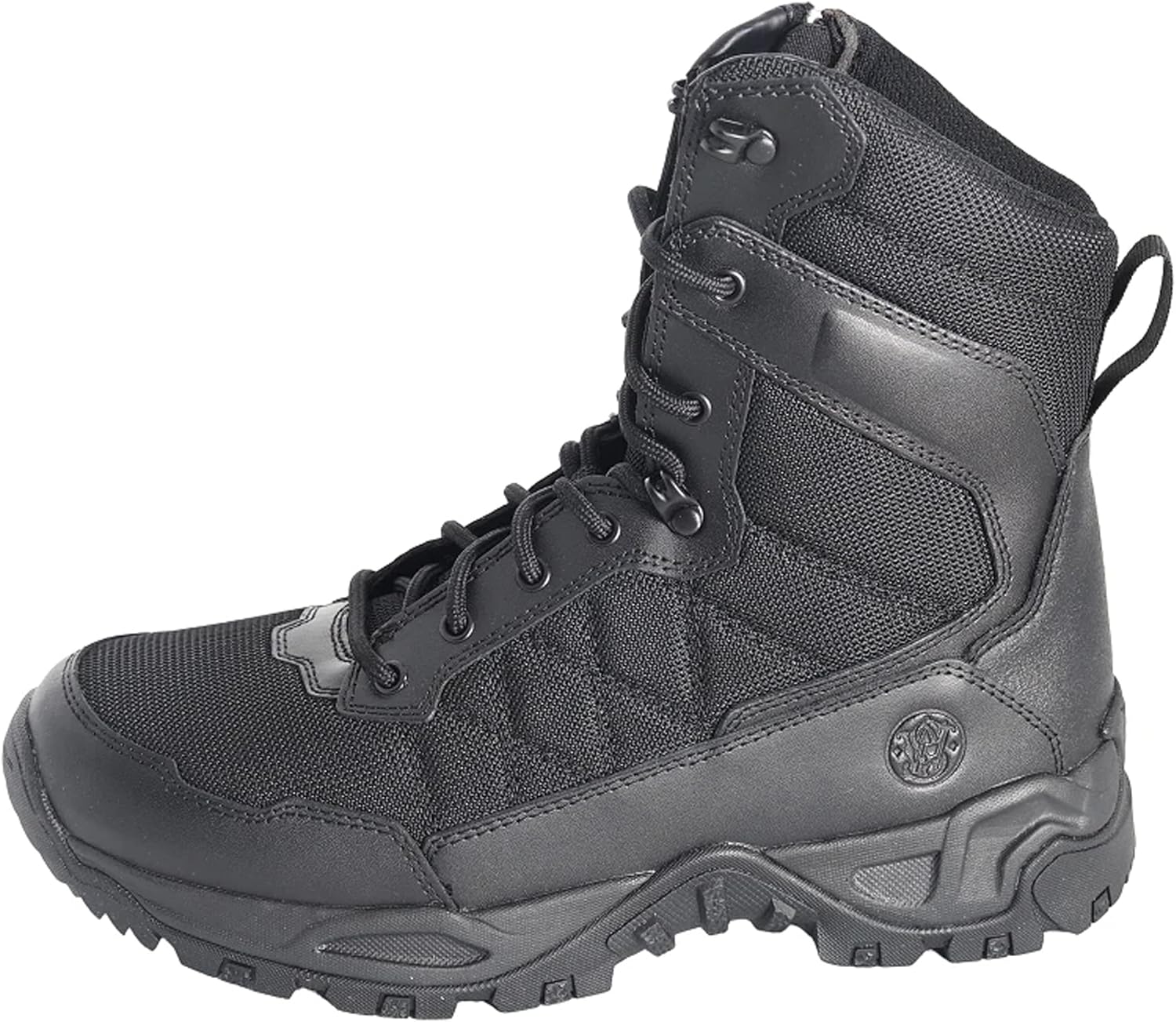 Smith & Wesson - Scout 8" Hot Weather Side-Zip Boot, Breathable Lightweight Tactical Outdoor/Motorcycle/Hiking Footwear