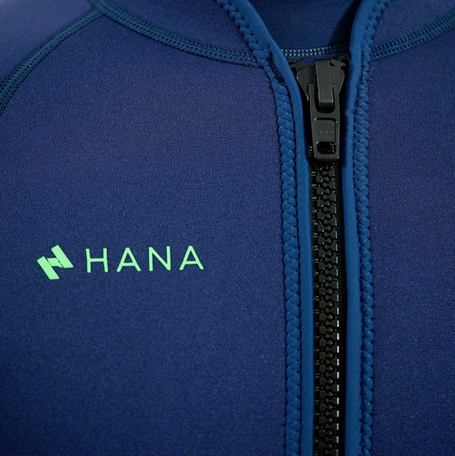 HANA Maui Jacket – Veste Néoprène 2mm Unisexe – Top Thermique Super Stretch Limestone – Zip Poitrine – Idéal Surf, Paddle, Snorkeling & Kayak