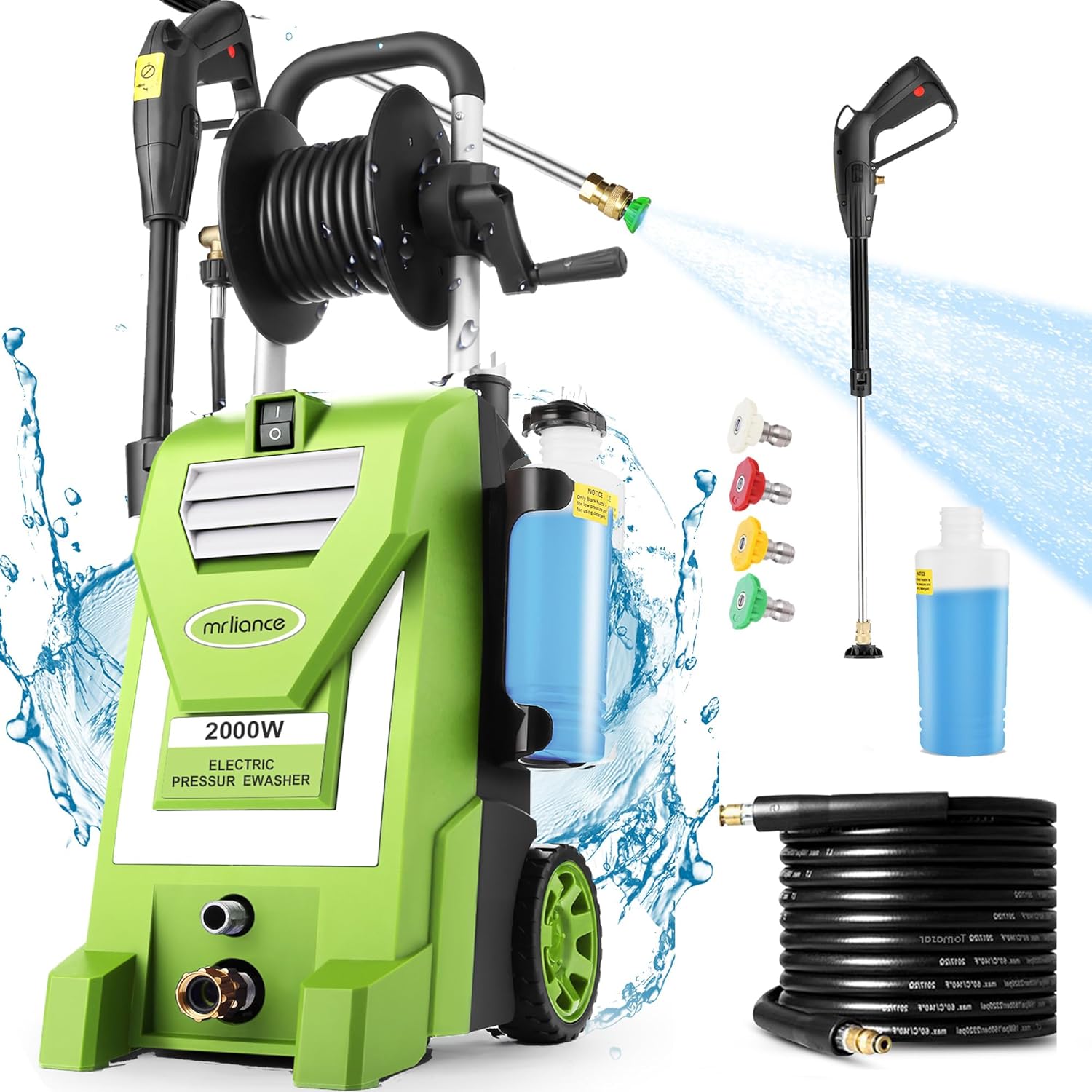 mrliance Electric Pressure Washer, 2.9GPM Pressure Washer