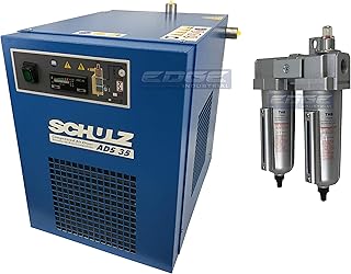 Schulz Refrigerated Air Dryer for Air Compressor, Compressed Air Systems, 35 cfm, Good for 7.5hp & 10hp Compressors (with Pre-Filter)