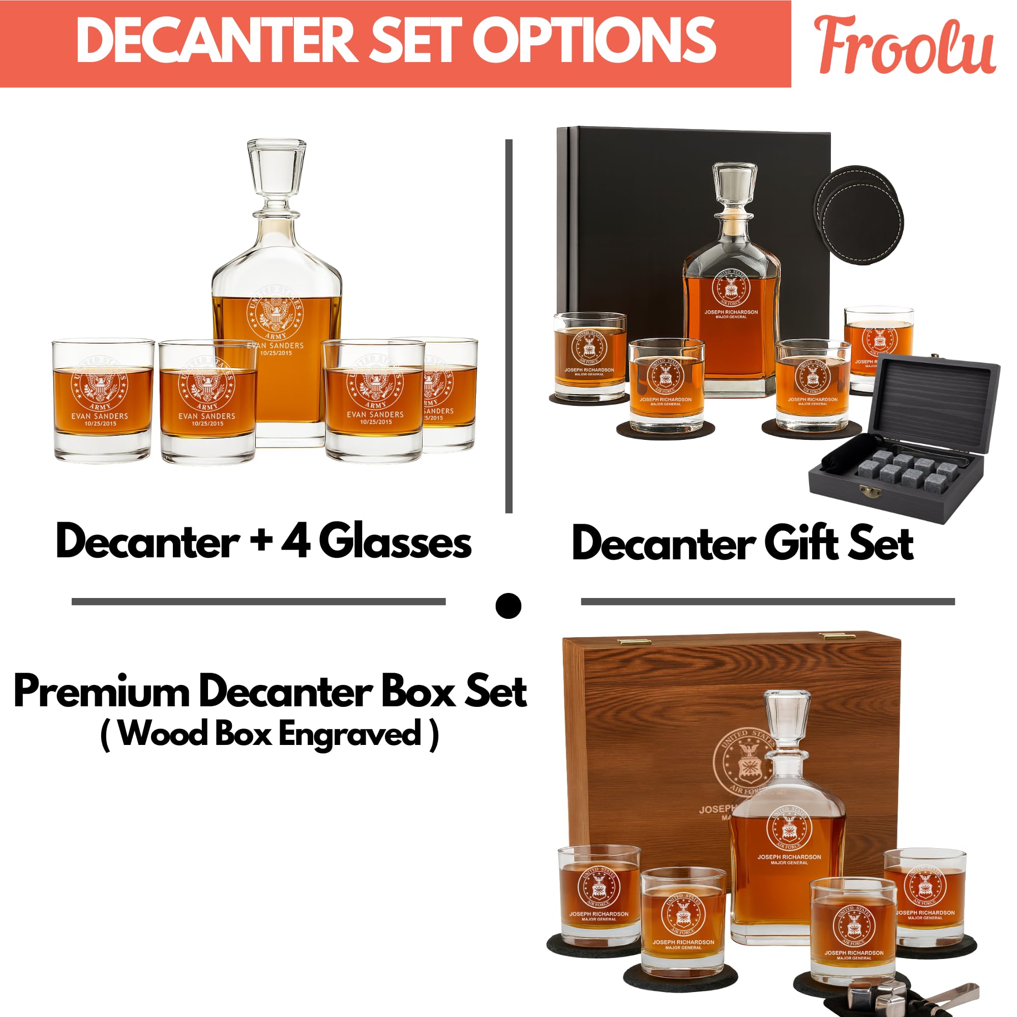 Froster Tank Decanter, Carafe à Whisky En Forme De Char, 1000 Ml Carafe à Rhum, Cadeau Homme Original, Pour Un Amateur De Whisky Et D'histoire Militaire, Carafe En Verre