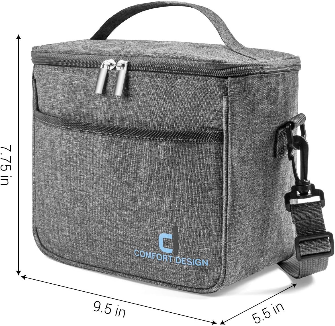 Small Compact Thermal Insulated Lunch Box for Adult Men, Women & Children, Reusable, Cooler Tote Bag | Cool & Warm Food Storage for 6 Hours, | Leak-proof, Easy to Clean, Ideal for Work, School, Travel