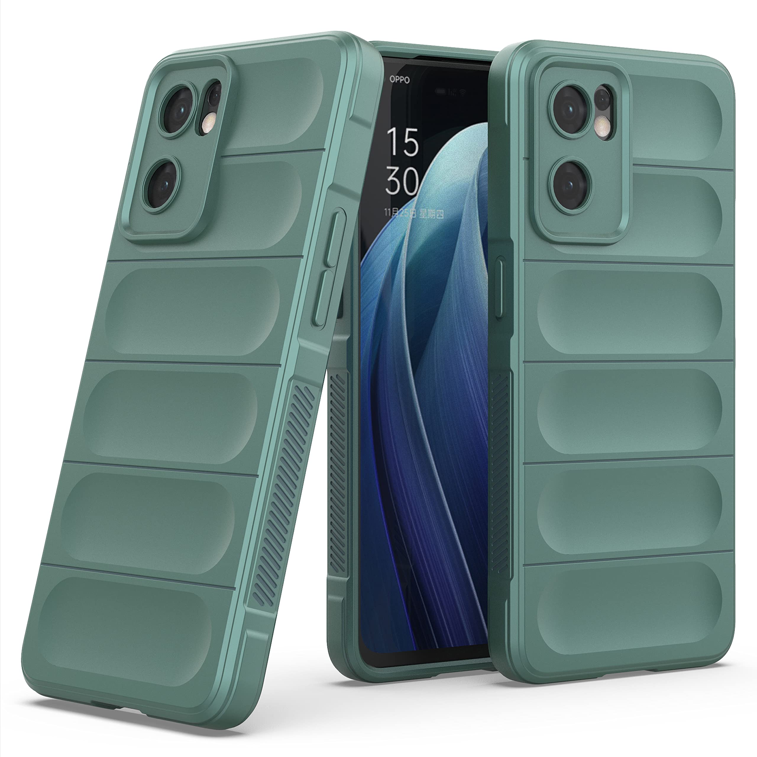 Zapcase Back Case Cover for Oppo Reno7 5G | Compatible for Oppo Reno7 5G Back Case Cover | Matte Soft Flexible Silicon | Liquid Silicon Case for Oppo Reno7 5G with Camera Protection | Dark Green (B0BXT3CKTK) Amazon Price History, Amazon Price Tracker