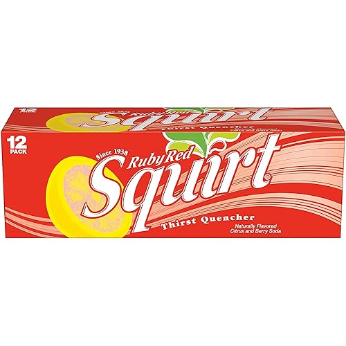 Miniatura 7 de Squirt Soda de pomelo rojo rubí, latas de 12 onzas líquidas, paquete de 12