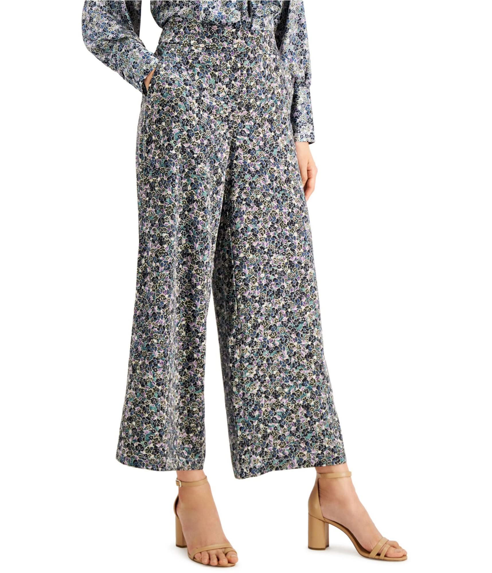 I-N-C Womens Floral Casual Trouser Pants Multicoloured X-Small