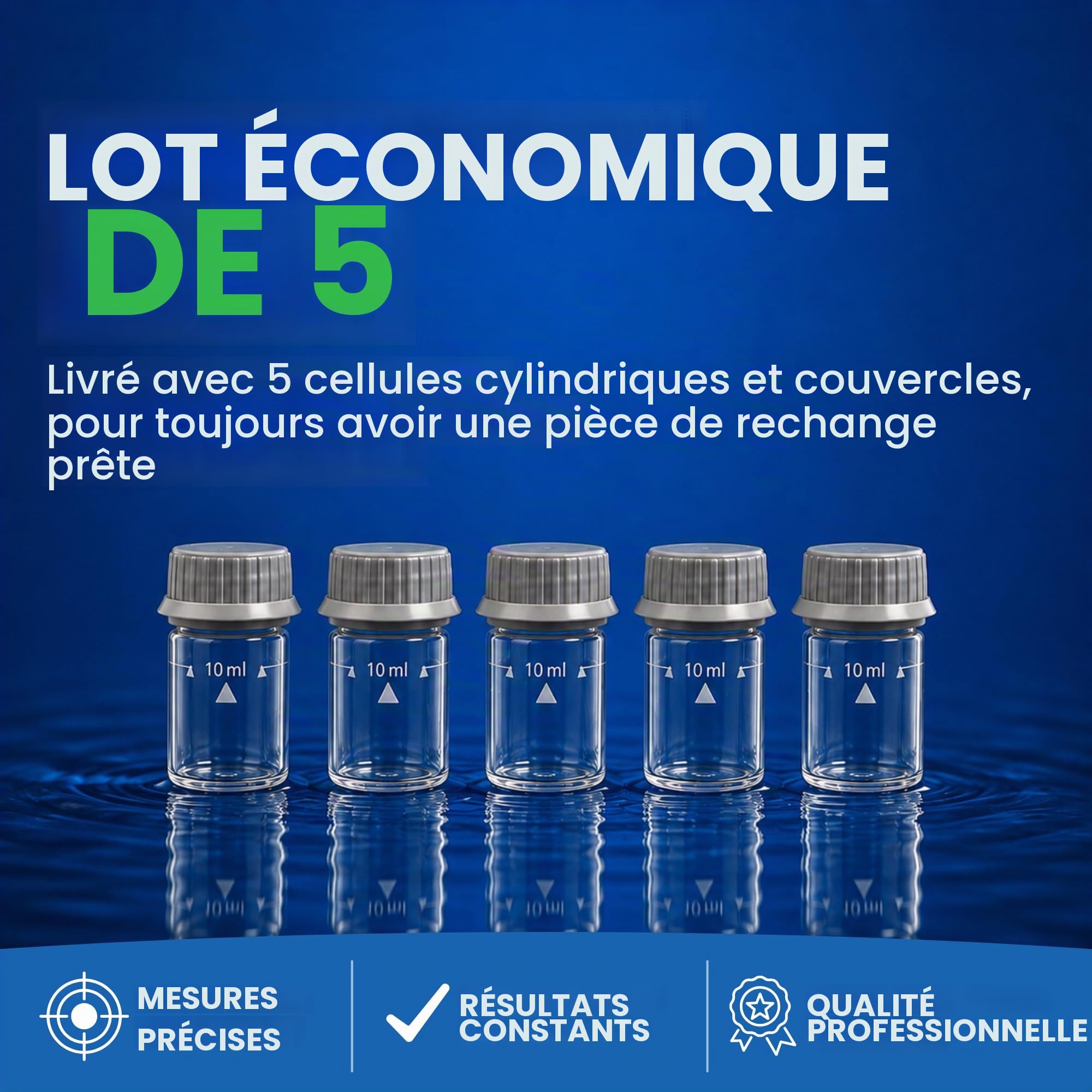 Cellules cylindriques Lovibond avec couvercle