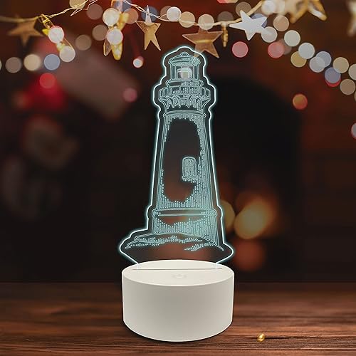 Miniatura 7 de Ambesonne, Lámpara de mesa LED de regalo deportivo, bateo de béisbol con equipo de bateo, luz nocturna decorativa para dormitorio, hogar, oficina,