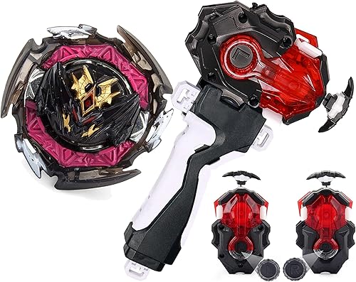 Miniatura 3 de Juego de lanzador B-184 para juegos Bey Battling Tops Burst B-203 Helios Hyperion Ultimate Fusion DX Bay Blades para 8-12 lanzador izquierdo derecho
