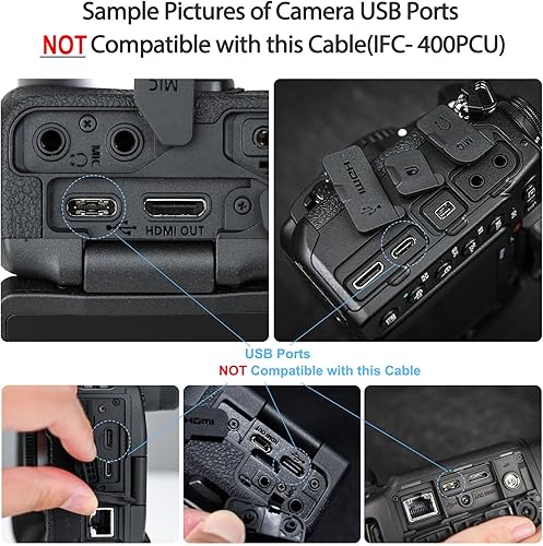 Miniatura 4 de Cable USB para cámara Canon RebelPowerShotEOSDSLRELPH, cable de transferencia de datos para videocámara Canon Rebel, cargador de interfaz de