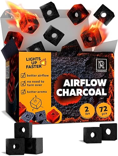 Miniatura 41 de Cachimba carbón de carbón de coco – Paquete XL 84 unidades y 2.6 lbs (2.6 libras) – Calidad premium 0.984 in (1x1x1 in) – 100% carbón de coco